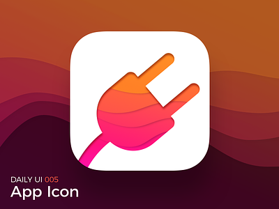 App Icon app dailyui gradient icon logo waves