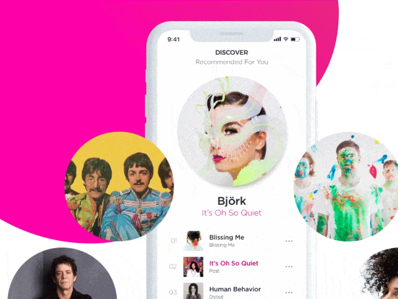 Music Player Animation app dailyui interface iphone x mobile music music player play ui uiux ux