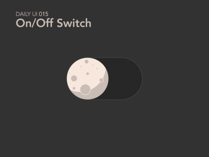 On/Off Switch ui gif animation space earth moon switch onoff dailyui