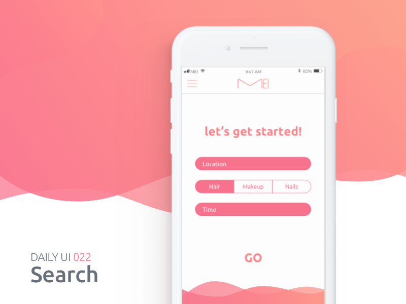Search uiux interface up2code mei mobile search app refine dailyui