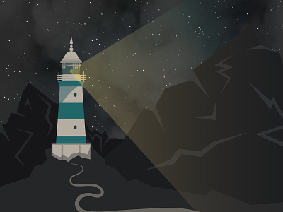 Lighthouse No. 2 debut lighthouse poster thank you wip
