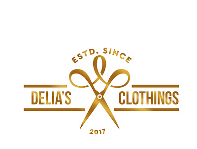 Delia's Clothing Logo bibobrastudios design designer flat icon logo logo creative minimal moddern typography