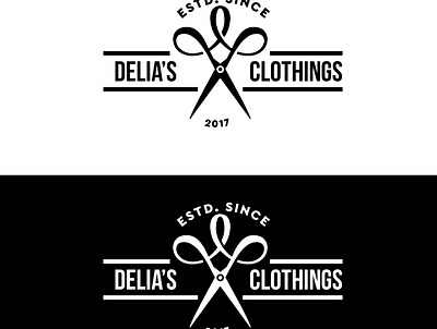 Logo Desisn for Delia's Clothing bibobrastudios design designer flat icon logo logo creative minimal moddern typography