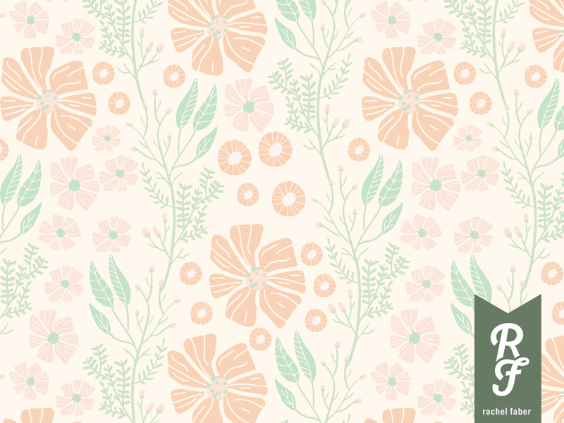 Pastel Florals packaging patterns pastel illustration florals graphic design surfacepattendesign design