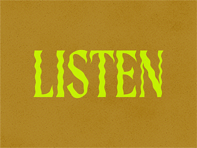 Listen blm design illustration learn lettering listen type art typography