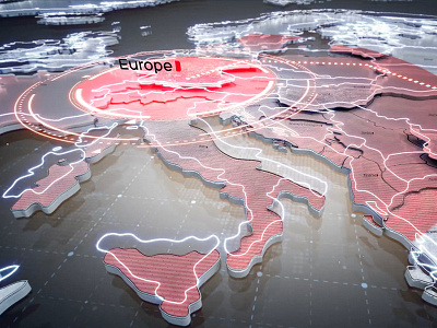 Map Ident _ HUM NEWS 3d animation art direction broadcast design design design direction graphics design motion graphics