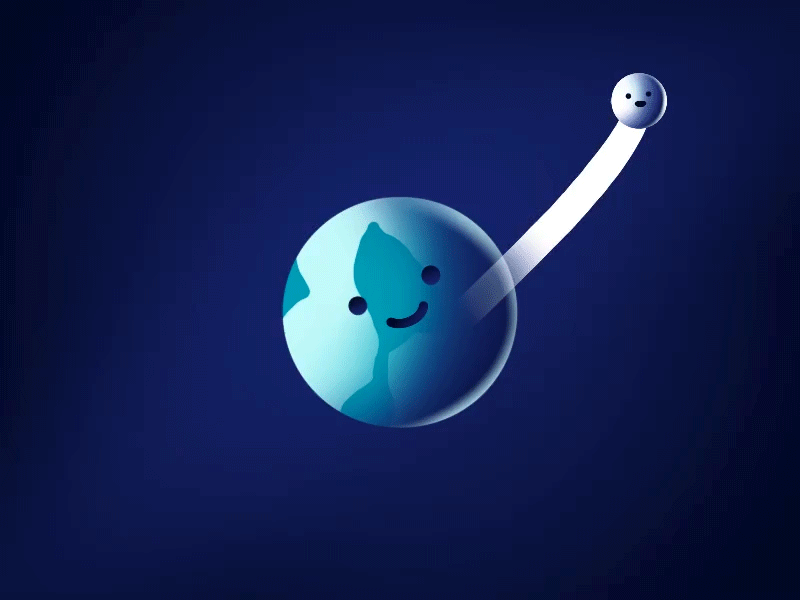 Space inspiration animation design illustration motion graphic procreate