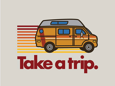 Take a trip graphic design illustration vector