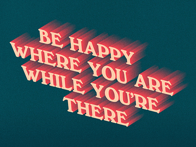 Be Happy typography