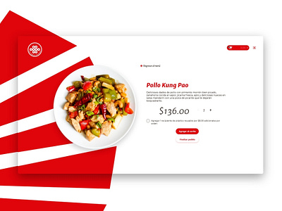Chinese Restaurant order food chinese chinese food concept restaurant ui ux web