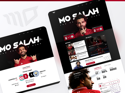 Mo Salah Website (Unofficial) - Landing page egypt egyptian football liverpool mo salah news player salah videos website