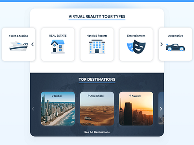 Virtual Reality Tours agency website