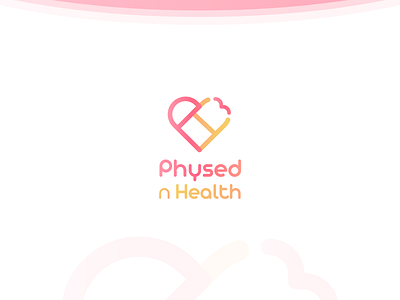PhysednHealth Branding assessment branding education education logo health heart logo physednhealth