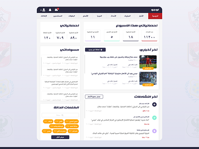 Arabic Dashboard for editors, writers arabic dashboard editor management system sport writers