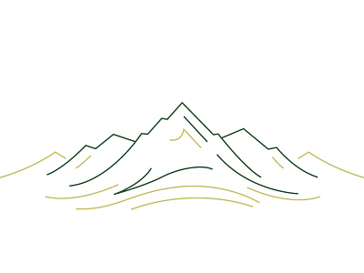 CSU Mountains icon illustration line art mountain