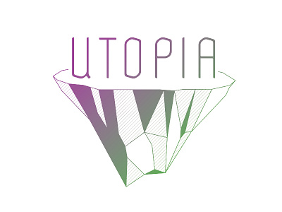Utopia Cover book illustration line art polygon