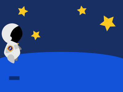 Astronaut animation gif illustration vector
