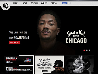 NBA MVP Derrick Rose basketball development drose ux web