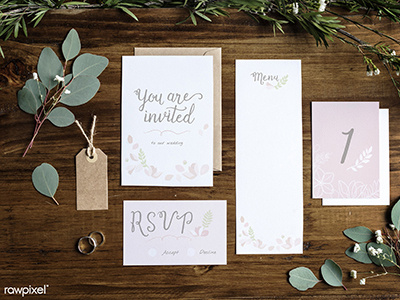 Wedding Card mockups