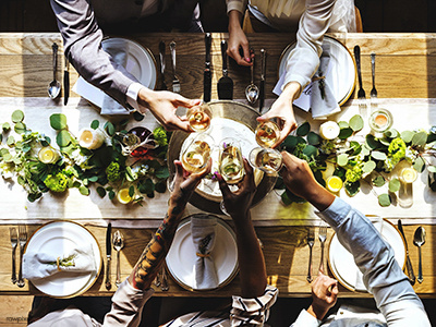 Cheers! for this beautiful love. bride celebrating groom love photography rawpixel wedding