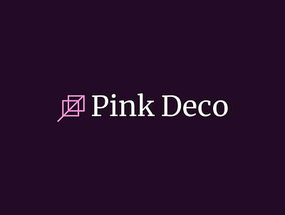 Pink Deco ar art augmented reality branding design graphic design logo vector