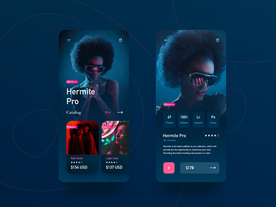 Prefil - A Filter Preset App adobexd uiux uidesign appdesign filter ui ios app design lightroom lightroom preset mobileapp photoshop preset ui uidesigner ux