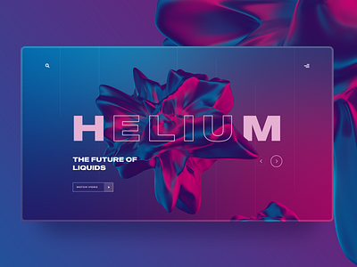 Helium - The future of liquids 3d adobexd figma landingpage sketch ui design uidesign uidesigner uiux webdesign website