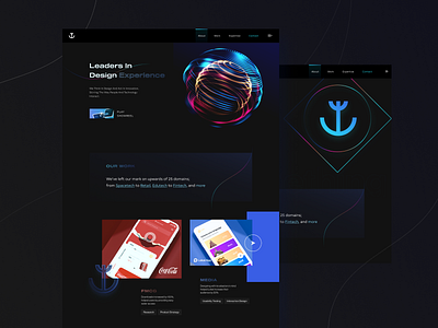 Anchor design agency - Website/Unused concept