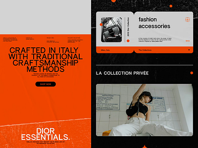 Archive 01 - Fashion Coalition animation dailyui dior fashionconcept layout typography uidesign