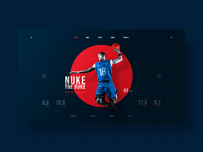 Nuke the Duke | Basketball Website adobexd webdesign uiux uidesign