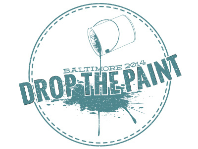 Drop the Paint art branding creative creative missions creativemissions design illustration logo mission paint text