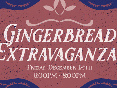 Gingerbread Extravaganza christmas design gingerbread graphic illustrator texture typography wip