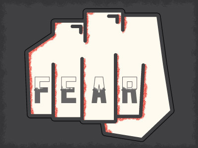 Fear bible blood design fear fist illustration punch texture tremble vector verse wip