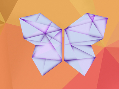 Geometric Butterfly butterfly colorful geometric photoshop wip
