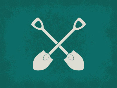 Shovel icon illustration illustrator simple texture vector work