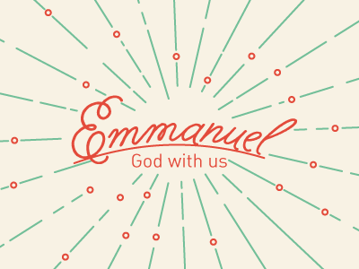 Emmanuel christmas design illustration illustrator lines simple