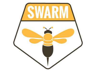 Bee Sticker badge bee design illustrator simple vector