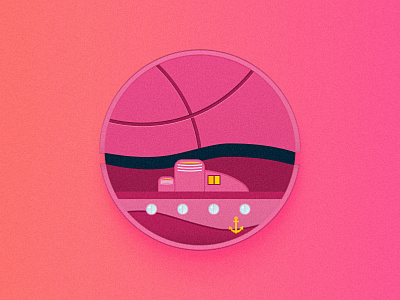 Join the Party boat dribbble first illustration join photoshop shot ui