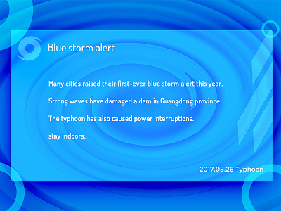 Blue storm alert