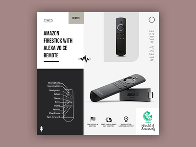 Amazon Firestick With Alexa Voice Remote