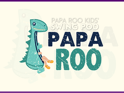 Papa Roo Hammock Logo dinosaur hammock logo papa roo