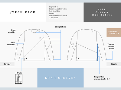 Tech Pack For Long Sleeve fashion for long outline pack shirt sleeve t tech