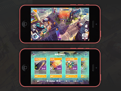 Mobile UI Artist Test game ui gameloft hud mobile game shop ui ux