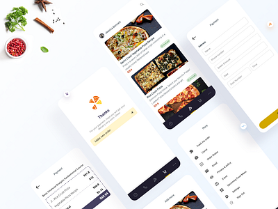 Pizza restaurant app UX process