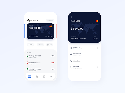 Q-Pay I Finance Mobile App Design 2021 app bank card clean financial mobile app morshad96 new ui
