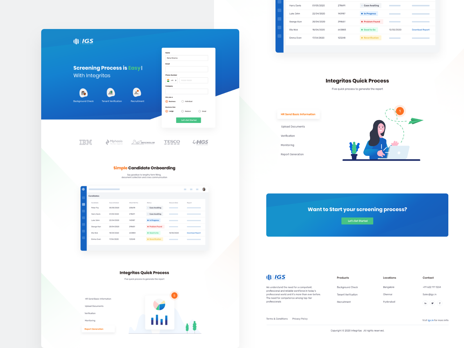 Landing page design by Kanivalan on Dribbble