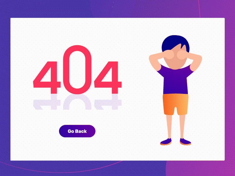 404 - Page Not Found 404 animation branding design illustration inspiration interaction mobile design ui ux web webdesign