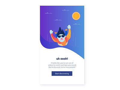 Empty state illustration app branding design empty state illustration sky ui ux web