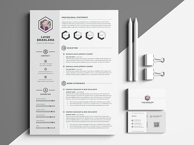 3 Pages Minimalist Resume Template
