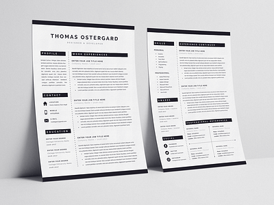 Classical Resume in MS Word clasical cv template classical resume clean resume creative resume cv template infographic resume new resume resume template word resume